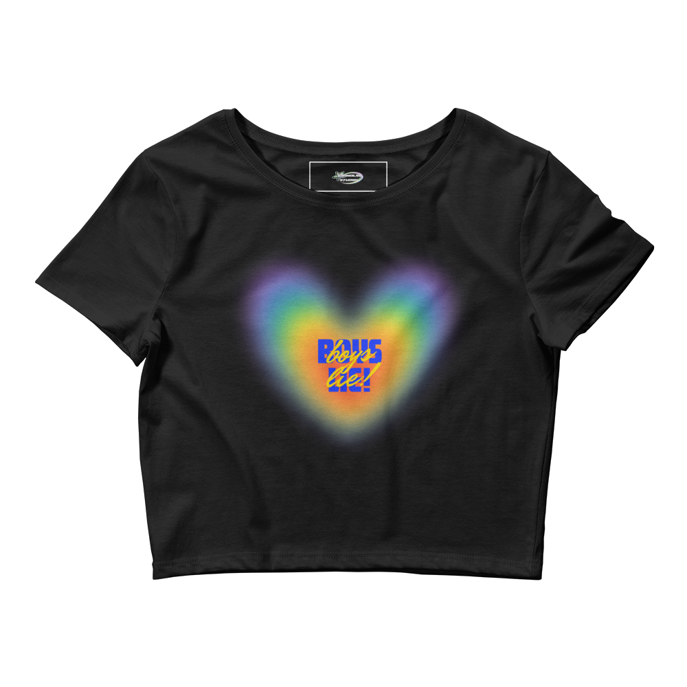 rainbow boys lie baby tee