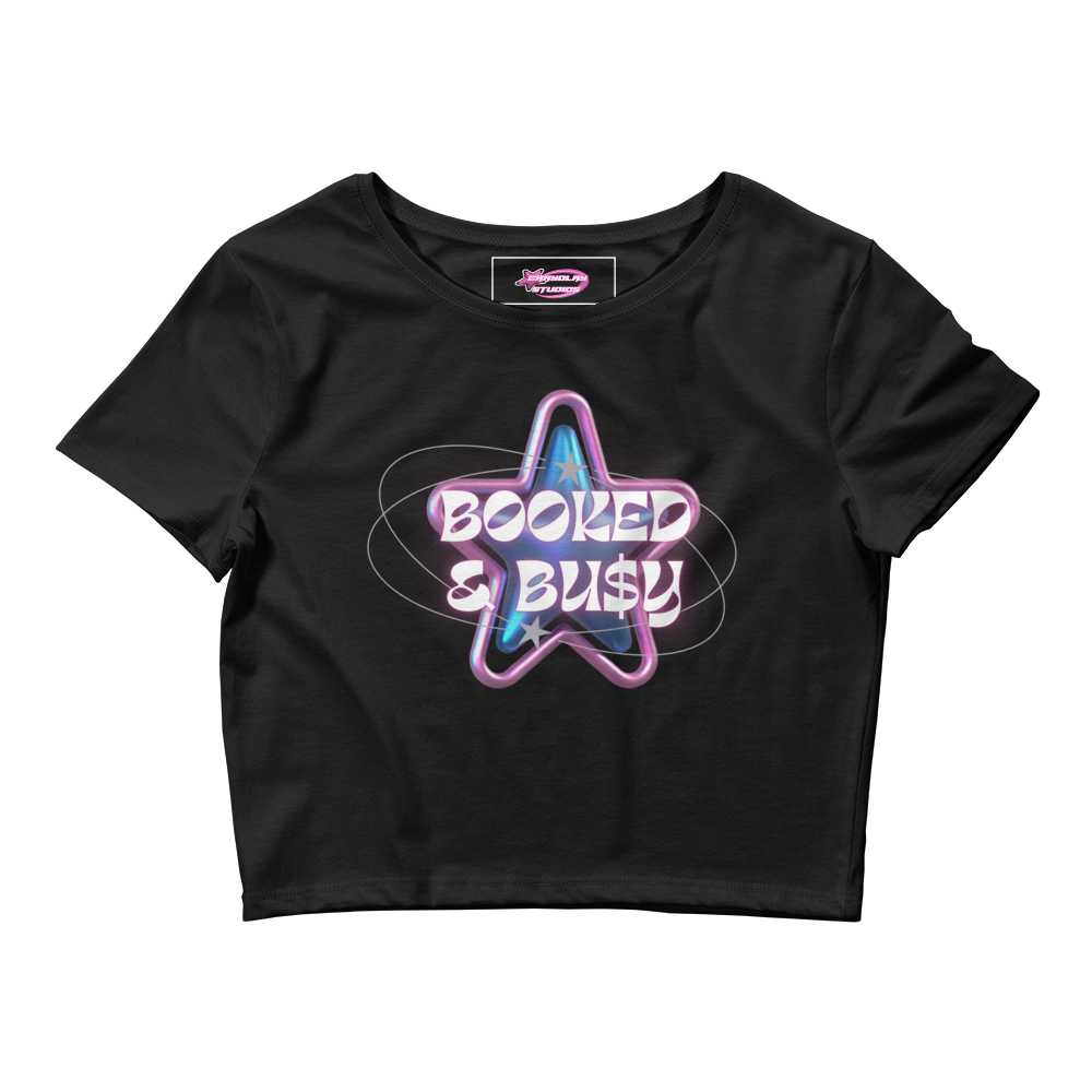 Booked and busy Crop Tee