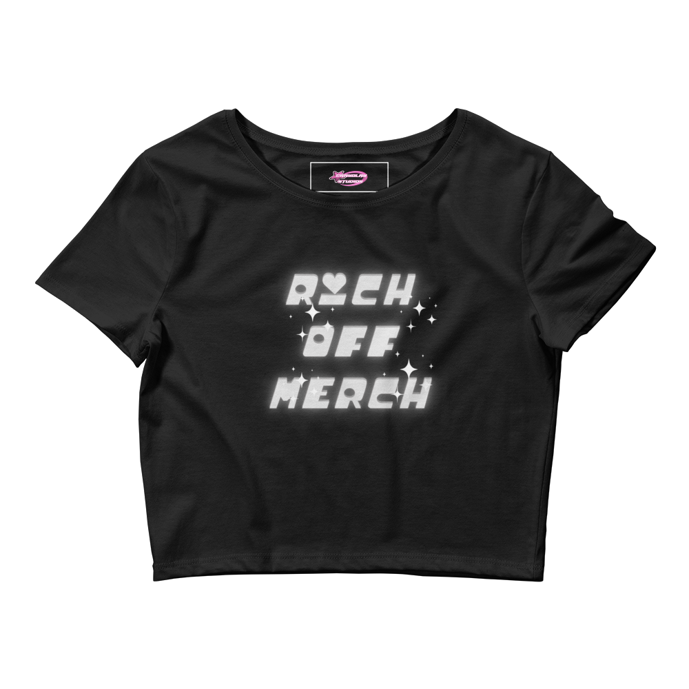 Rich off merch Crop Tee