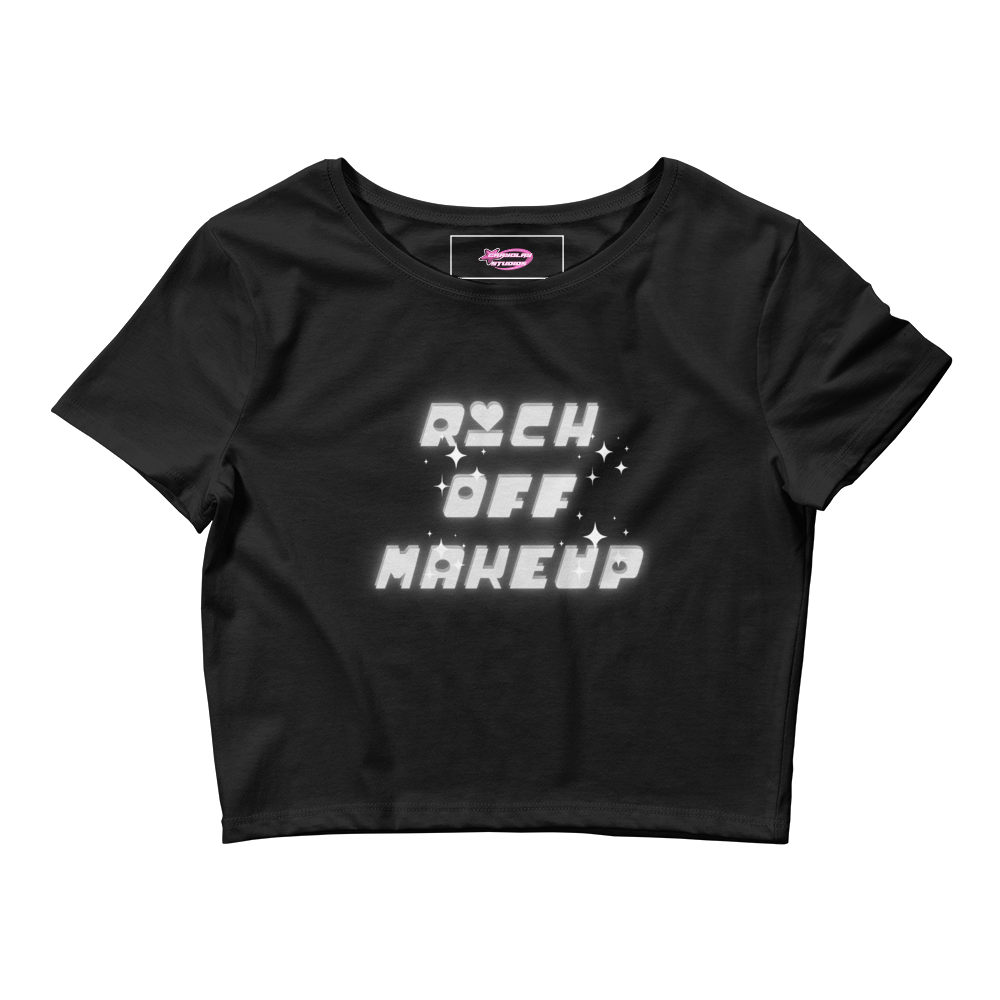 Rich off makeup grey Crop Tee