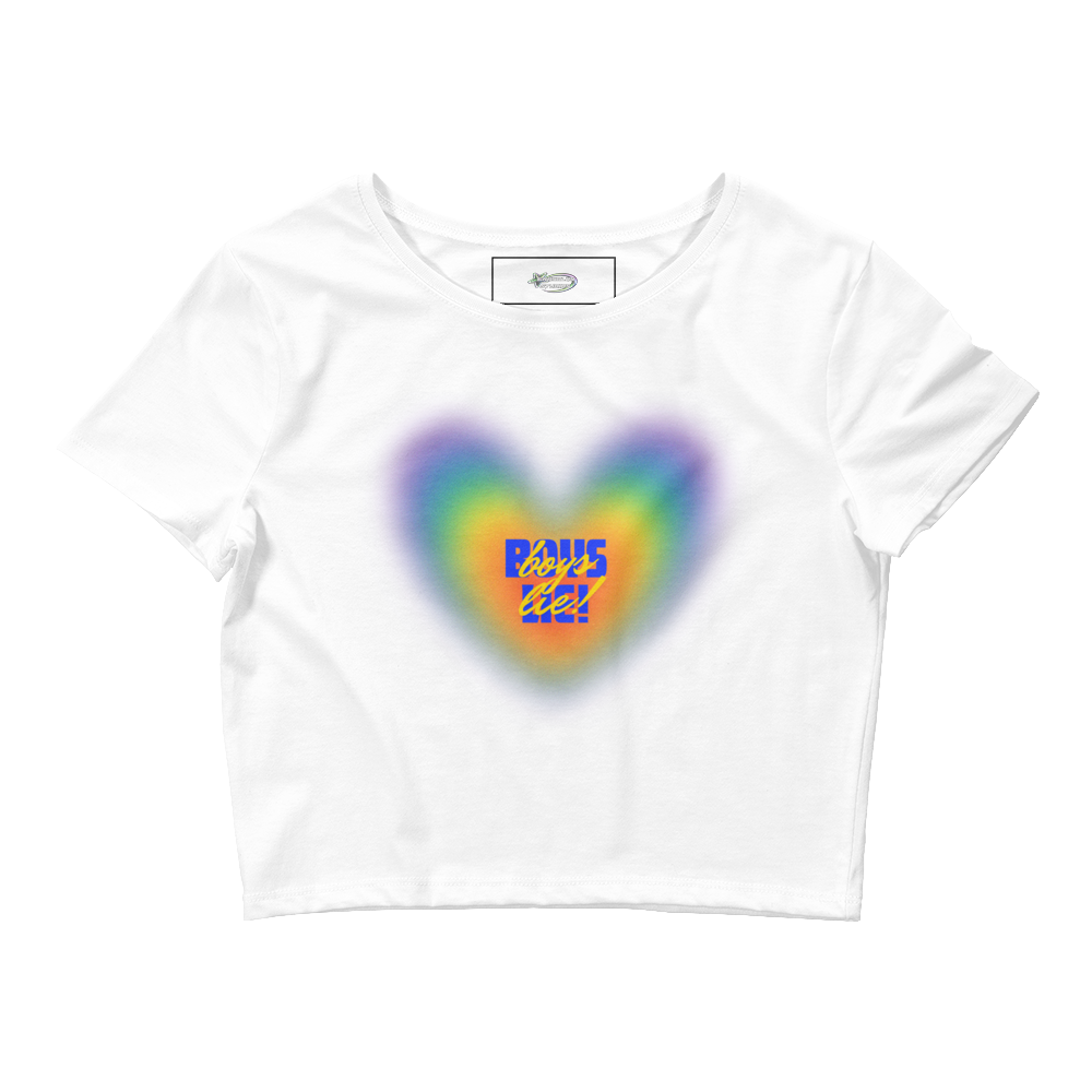 rainbow boys lie baby tee