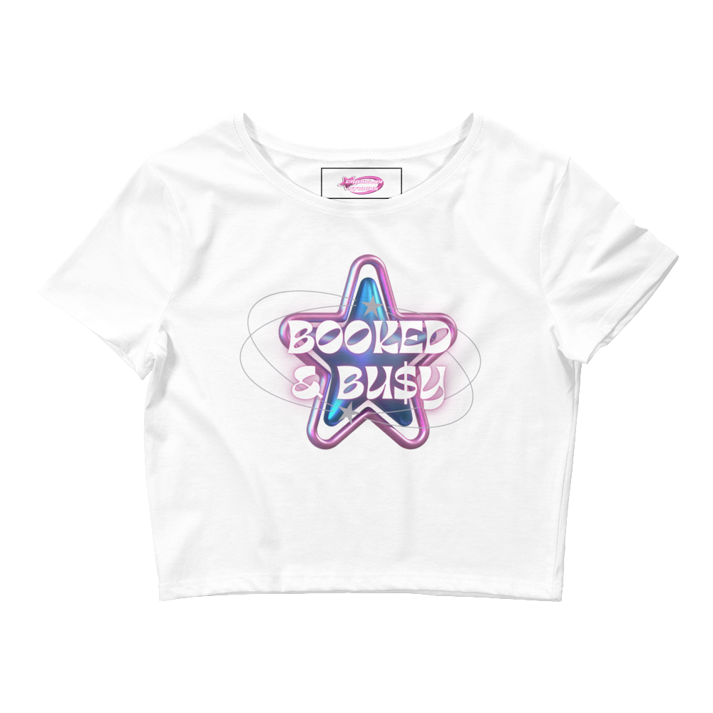 Booked and busy Crop Tee