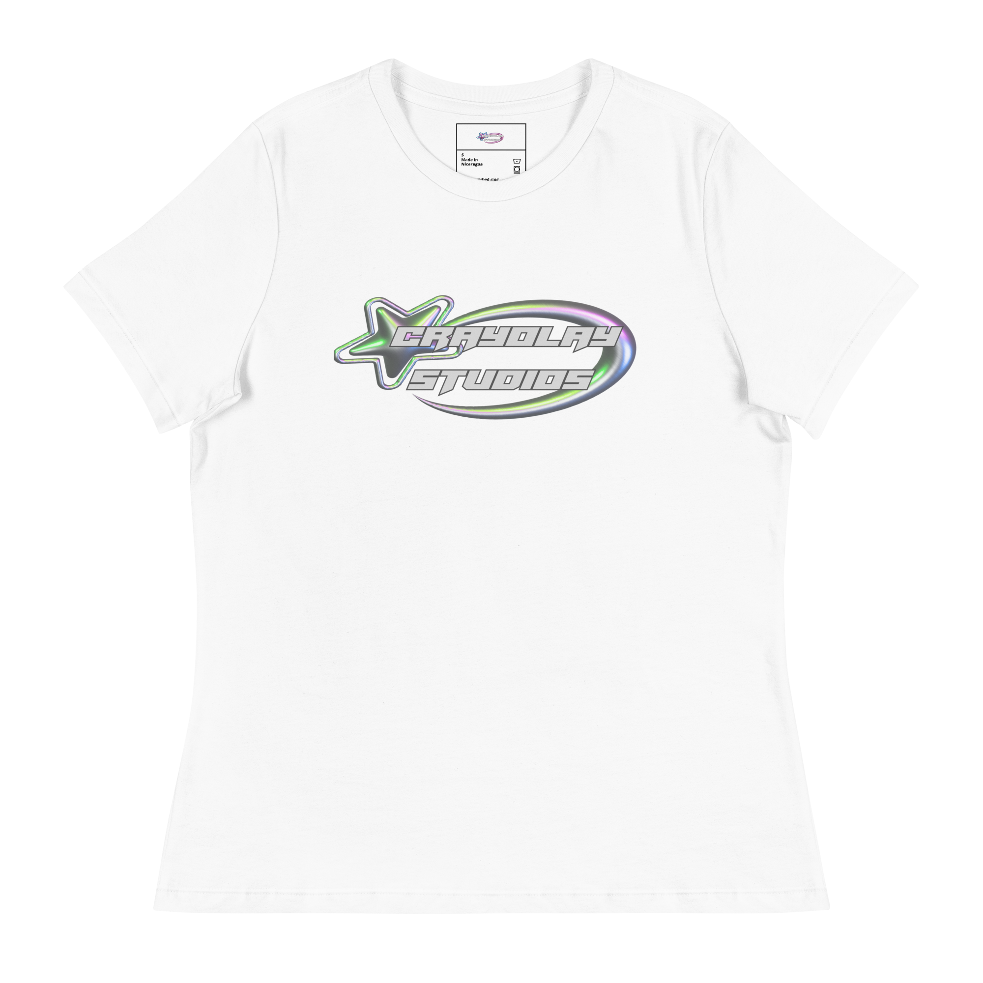 Unisex grey logo tee